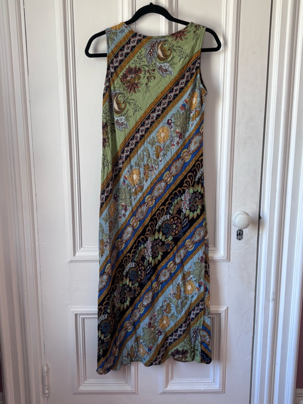 Women’s Vintage Carole Little Floral Pattern Boho Sleeveless Maxi  Size 10P - Picture 4 of 10